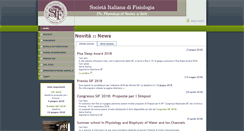 Desktop Screenshot of fisiologiaitaliana.org